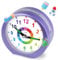 DTKID Wecker Kinder, Kinderwecker Ohne Ticken mit Snooze und Nachtlicht, Analoger Wecker für Jungen und Mädchen, Lernwecker Kinder, Batteriebetrieben