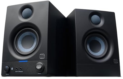 PreSonus Eris 2.1 Bluetooth Speaker System with Subwoofer — Eris 3.5BT Studio Monitor Pair & Eris Sub 8BT for Near Field Music Production, Desktop Computer, Hi-Fi Home Audio