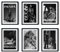 MJ-GRAPHICS® | Mood Poster Set Fashion Luxus - Schwarz-Weiß - Elegant, Luxuriös, Boutique Lifestyle, Coco - Dekorative Wandkunst Premium für Schlafzimmer Wohnzimmer - 6xA3 Kunstdrucke - ohne Rahmen