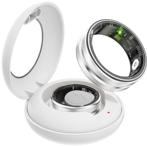 Smart Ring Fitnesstracker Schrittzähler 5ATM Wasserdicht Smartring Fitness Ring Tracker Smartringe Herren Damen Schlaf Ring Pulsmesser Smart Ring Android iOS Sport Ringe Remote-Photograph