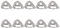 QANYEGN 10Pcs Climbing Hanger, Stainless Steel Climbing Rock Climbing Nut Hanger, Climbing Anchor Bolting Hanger for Climbing