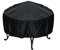 Housse de Protection pour Brasero Ronde, Housse de Brasero Imperméable Anti-poussière Anti-UV, Couvercle de Brasero en Polyester avec Cordon de Serrage pour Jardin Patio Camping Extérieur