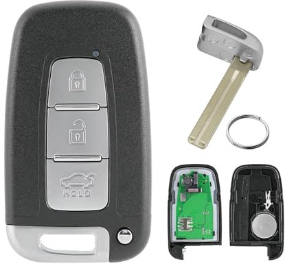 Clé de rechange à 3 boutons pour Hyundai i30 ix35 Tucson 433 MHz avec lame TOY40 SY5HMFNA04