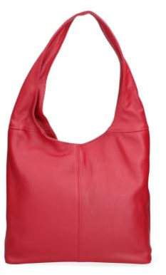 Gave Lux Damenhandtasche aus echtem Dollaro-Leder. Handwerkliches Produkt. Made in Italy GLX220702923FBG Weiß 39 x 55 x 13 cm