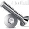 YOOPIN M4 Senkkopfschrauben 120 Stück, M4x20mm Edelstahl Senkkopfschrauben, Edelstahl A2 V2A Senkkopfschrauben M4, DIN 7991 Senkschrauben mit Innensechskant Vollgewinde für Maschinen, Geräte und Möbe