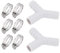 SG Store 2 Sets Ablaufschlauch Y Stück Verbindungsstücke 16mm Geschirrspüler Rohr T Verbindungsstück mit Schlauchschelle Stapelbare Waschmaschinen Kombination 20x20mm Grau