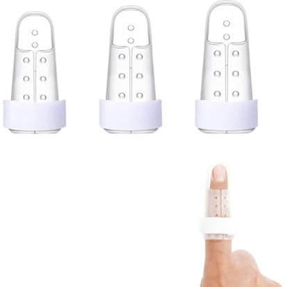 BQRKOTM 3 Stück Fingerschiene Transparent, Fingerschiene Kleiner Finger Fingerschiene Ringfinger Finger Schiene Zur Ruhigstellung Zum Gebrochen Finger Der Arthritis Knuckle Immobilisierung