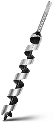 1-3/16 inch x 13.8 inch Auger Drill Bit for Wood,30mm x 350mm Hex Shank Ship Auger Bit for Soft Hard Wood, Plastic, Composite Materials and DIY Projects 1-3/16 (30mm) | for Soft Wood, Hard Wood, Plastic, Composite Materials and DIY Projects