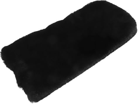 ibasenice 4 Stück Muff Mädchen Pelz-Armstulpen gestrickt für Schwarz handtaschen damenhandtasche taschenschirme fäustel wärmere Tasche Outdoor-Accessoire kurzer Plüsch Black