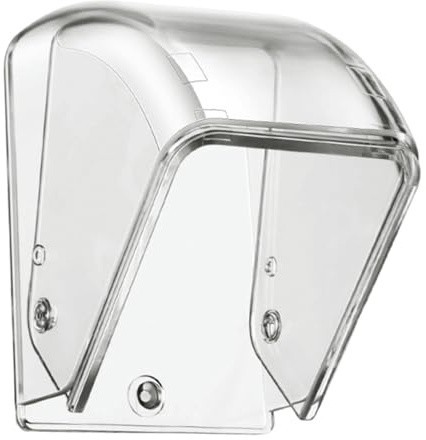 Wasserdichter Klingelschild - robustes Gehäuse, regenfestes transparentes Gehäuse, zuverlässige Außenabdeckung, staubdichtes Material | Eingangsknopfschutz