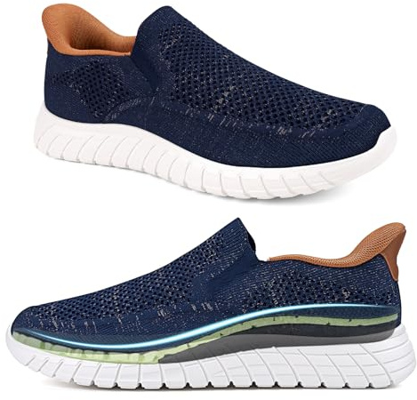 ODCKOI Baskets sans Lacets Homme, Chaussures Slip-on Respirantes