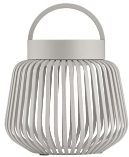 blomus LITO LED-Laterne XS | Mourning Dove | Eisen | Ø 13 x 12 cm | 3 Lichtfarben | Per Touch dimmbar | Mobiler Akkubetrieb | Spritzwassergeschützt nach IP54