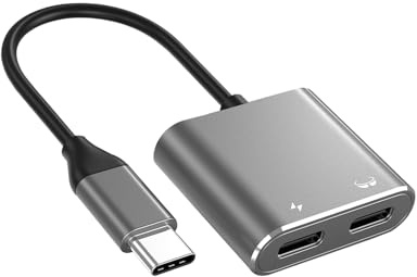 nilic USB C to AR Glasses Converter & Charging Adapter, 100W PD Fast Charge | 4K@60Hz Video Output, Aluminium Alloy Play While Charging Hub Compatible with iPhone 15/16/Steam Deck/Switch/ROG