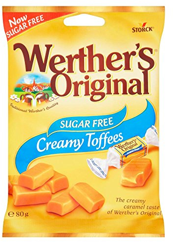 Werther's Original Sugar Free Toffee, 80 g