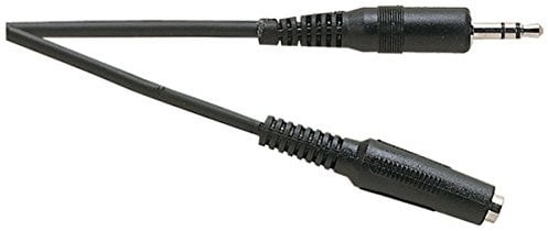 World of Data 3.5mm Stereo Jack Plug to Female Socket Extension Screened Cable 10m