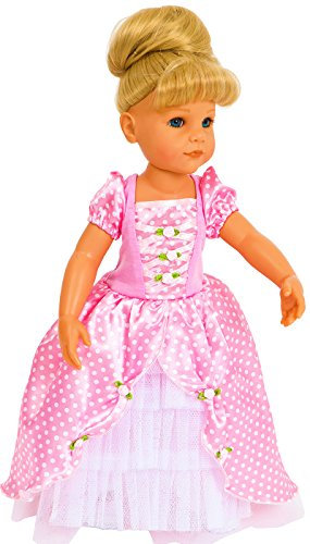 FRILLY LILY To Fit Our Generation Doll and Other 18 inch Dolls Pink Spotty Princess Dress from UK for 14-18 inch Dolls [35-45 cm ] DOLL NOT INCLUDED