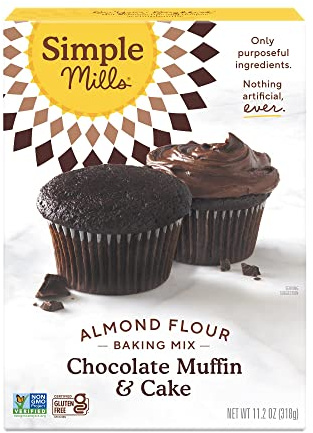 Simple Mills Almond Flour Chocolate Cupcake & Cake Mix, 1pk, 11.2 oz