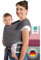 Laleni Tragetuch Baby neugeboren bis 15 kg aus weicher Baumwolle - Babytrage Neugeborene ab Geburt - OEKO-TEX zertifiziertes Tragetuch Kleinkind - Wickeltuch Baby mit 5,10 m Länge - Babytuch in Grau