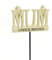 Sadly Missed Mum Angel Memorial Tribute Stick Graveside Plaque