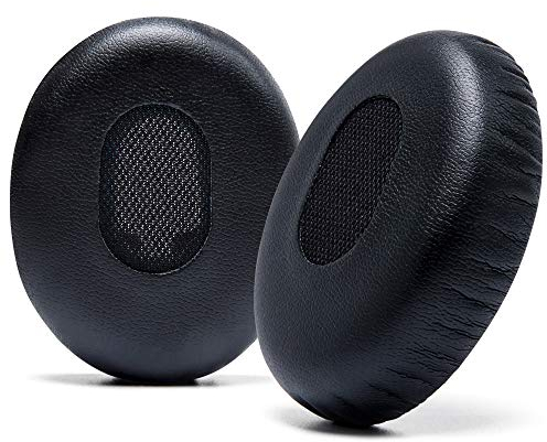 WC Wicked Cushions Cuscini auricolari di ricambio per Bose QuietComfort 3 - Pelle extra resistente, schiuma di memoria più morbida, spessore aggiunto - Compatibili con le cuffie Bose QC3 ON-Ear | Nero