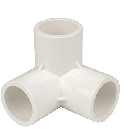 Gardeningwill 10 Stück 3-Wege-PVC-Fassungen, 25 mm, robuste Gewächshaus-Rahmen-Möbelverbinder