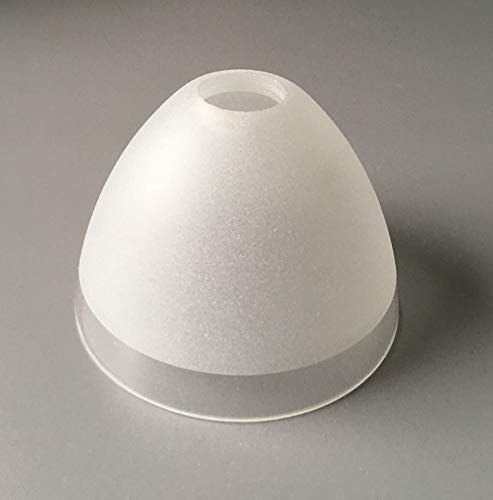 G9 Ersatzglas FG Ersatzschirm für Pendelleuchte, Deckenlampe, Tischleuchte, Lampenglas, Lampschirm (G9 Konisch weiß/klar ⌀10cm)
