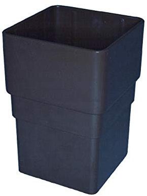 Anthracite Grey Square 65mm Downpipe Straight Connector, Freeflow Water Systems
