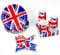 46pcs Union Jack Party Set - Napkins/Cups/Plates/Table Cover - VE Day 80th Anniversary Decorations - UK Flag Disposables -Tableware Party Supplies - Great Britain Street Events