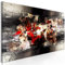 decomonkey Akustikbild Abstrakt 135x45 cm 1 Teilig Leinwand Modern Bilder Wandbilder XXL Schallschlucker Schallschutz Akustikdämmung Wandbild Deko Leise Kunst Modern