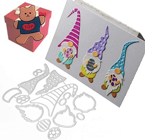Weihnachtswichtel-Stanzformen für Kartenherstellung, Weihnachtswichtel, Stanzschablonen für Bastelarbeiten, Scrapbooking, Fotoalbum, dekorative Prägepapier-Stanzformen für Kartengestaltung
