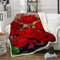 Decke Flower Rose Bedruckte Sofadecke Warme und Bequeme Schlafcouch für alle Jahreszeiten geeignet (130x150cm) 3D-Druckdecke