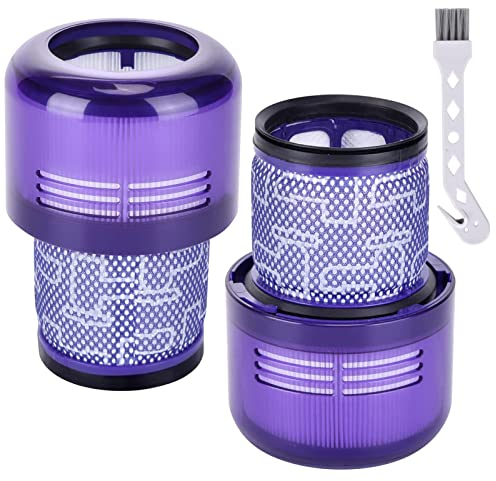 PIBONUS Filtro per Dyson V11 V15 SV14 SV22 lavabili filtri di ricambio compatibili con Absolute Animal Detect Cyclone Extra Pro Torque Drive Batteria Aspirapolvere di ricambio DY-970013-02 & 97001302