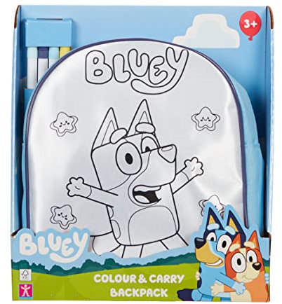 Character Options- Bluey Color Azul tu Propia Mochila, Talla única (07842)