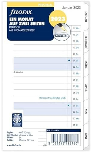 Filofax Persönlich 1Mon./2S. Reiter (Deutsch)2023
