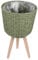 Cabilock Rattan Blumenkorb Geflochtener Pflanzkorb Kaktus Sukkulenten Topf Zimmerpflanze Pflanzkübel Garten Blumenkübel Aufbewahrungskorb übertopf für Outdoor Zuhause Shabby Deko Tischdeko