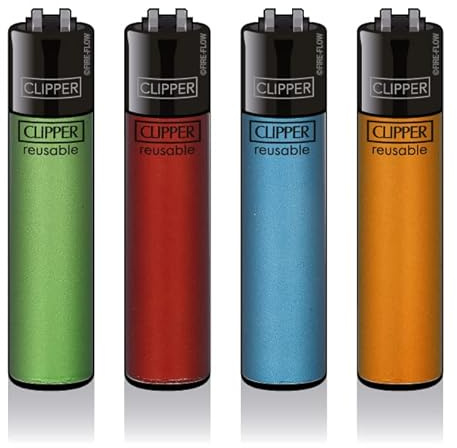 Clipper® Feuerzeuge 4er Set (Crystal #8)