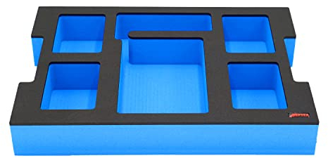 APTEX Schaumeinlage passend für Bosch Ladegerät GAL 18V-160C + 4x Akkus 18V ProCore 5.5Ah, 8.0Ah für L-Boxx 136 G4, LB4