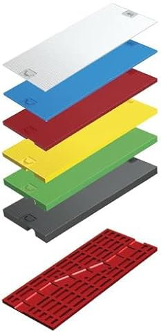 Roto Gluske GLAS-TEC GL-IB - Bloques de acristalamiento (100 x 44 x 2 mm, 500 unidades), color azul