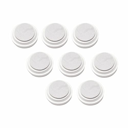 SUL Castor Caster Cup With Felt Pad Non Slip Floor Protector Glide For Chair Leg, Sofa Protect Wood Laminate Floor Tile Lino Floor From Scratch Dimension 66mm -8pk – White