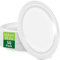 HOMURG assiette carton oval blanche rigide, grandes assiettes jetables ovales 32 cm, grand luxe assiettes en papier solide blanc de table restauration lot de 50 pièces pour anniversaire mariage noël