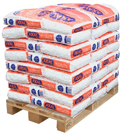 AXAL® von AGUALEVE®: Salztabletten für Wasserenthärtungsanlagen 40x 25kg (ganze Palette) | Regeneriersalz Siedesalztabletten | Wasserenthärtung Enthärtungsanlage