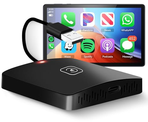 Rimoody Wireless CarPlay Adapter - Convert Wired to Wireless for iPhone USB Type-C