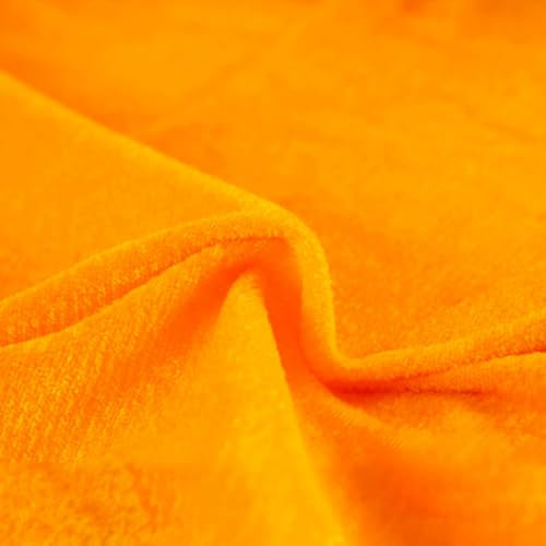 200cm x 160cm Stoffe Meterware Bekleidungsstoffe Stoff zum Nähen,Stoffe zum Basteln,Dekostoffe für DIY Kunsthandwerk Basteln Bühnenvorhang Kleidung Feiertagsdekoration,Orange