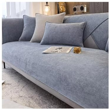 Awoyep Chenille Sofabezug, Sofabezug Ecksofa L Form, Couch Überzug U Form, Rutschfester Sofa Überzug 1/2/3/4 Sitzer, Sofaschoner, Chenille Couchbezug (Color : D, Size : 90 x 180 cm)
