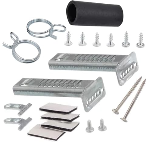 SPARES2GO Integrated Door Mounting Set for Bosch Dishwasher + Hose End Clamp