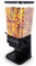 ZOFUN 5.5 Litre Cereal Dispenser, 19 x 16 x 42 cm Cereal Storage Containers Easy to Use, Plastic Cereal Dispenser Containers, Black Dry Food Dispenser for Cornflakes, Beans, Granola and Pet Food