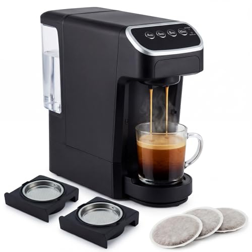 Pelecom Coffee Machine - Compatible with Senseo Pods - Fast Brewing