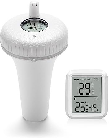 WESLNN Termómetro De Piscina con Sensor De Temperatura del Agua con Control Inalámbrico O Bluetooth(433MHz Wireless)