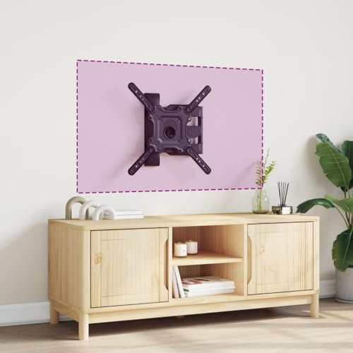 Homgoday Support TV Mural pour écran 32-55 Pouces Max VESA 400x400 mm Support de Télévision pour Salon, Chambre