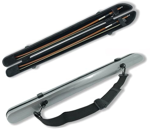 Vetimobato Hartschalenkoffer für 2 Violinen/Viola/Cellobogen mit verstellbarem Schultergurt, Bogentasche, starker Leichter Bogenkoffer, volle Größe, Hartschalenkoffer
